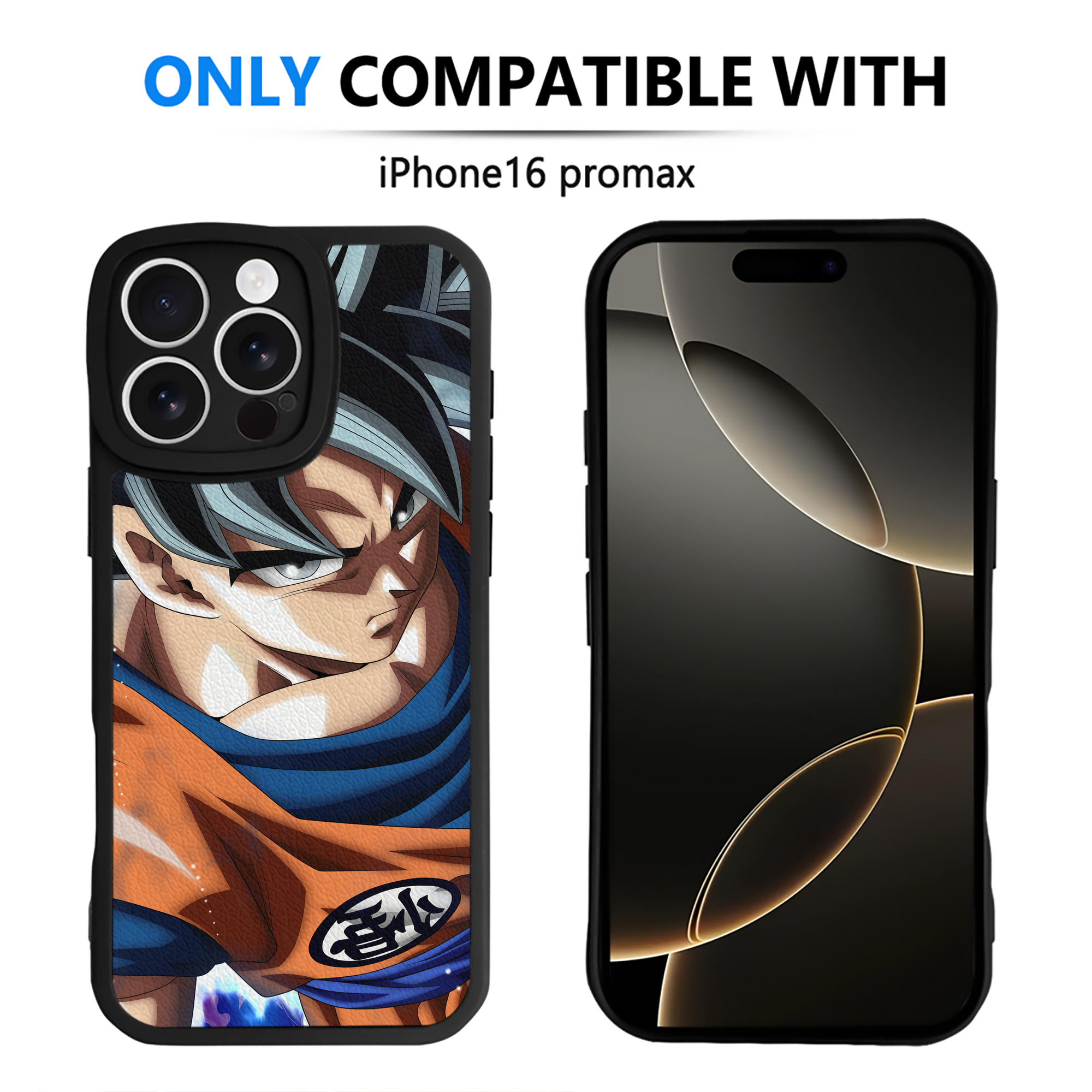 （画像用） ドラゴンボール DRAGON BALL 【iPhone 16シリーズ対応】シリコンスマホケース（レザー調） 材質：シリコン